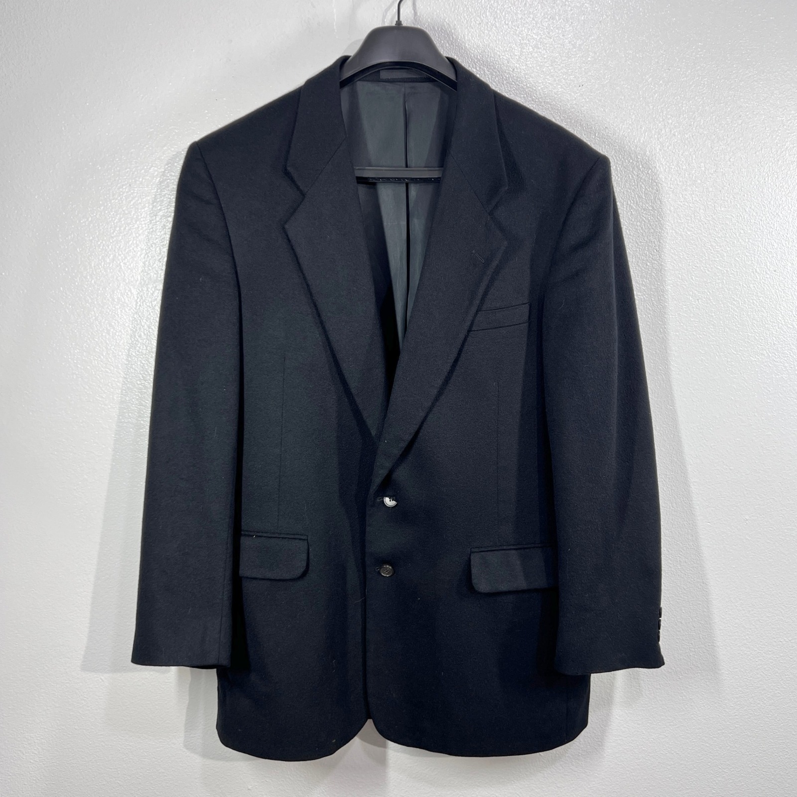 Fioravanti Soft Men's 100% Cashmere Blazer Jacket Black Made In Usa Size 44l
